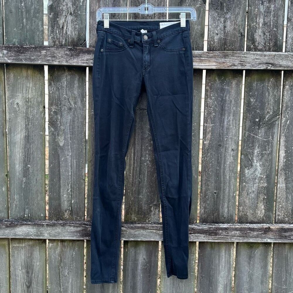 Rag & Bone Black Jegging Skinny Jeans 24